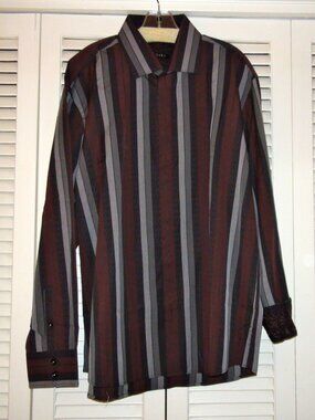 NWOT Zagiri Take On Me Black Striped Shirt